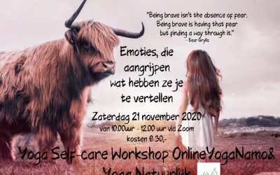 Yoga Self-care workshop 21 november 2020 10.00-12.00 via zoom